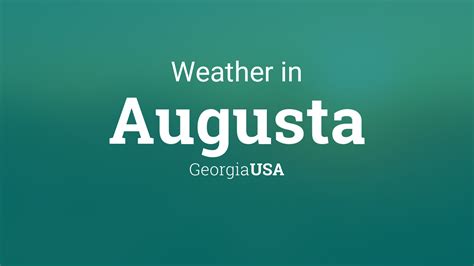 Extended weather forecast for augusta ga. Augusta Weather Forecasts. Weather Underground provides local & long-range weather forecasts, weatherreports, maps & tropical weather conditions for the Augusta area. 