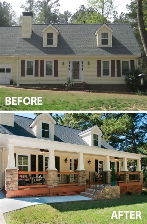 Before and After Concrete Porch Makeover. This homeowner had an