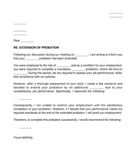 Extension Of Probation Period Letter How To Write It And What To