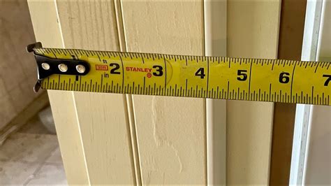 To measure the door jamb size you may need to remove any trim moulding or siding you have on the door. If you do not remove the trim measure from the inside edges of the trim or moulding, Make sure you are measuring from the visible edges of the jamb to get the correct size. Typical door jamb sizes are : 4 9/16" for 2x4 frame with ½” drywall. 