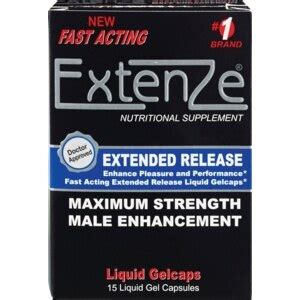 Extenze Male Enhancement Pills - Liquid Gel Capsules