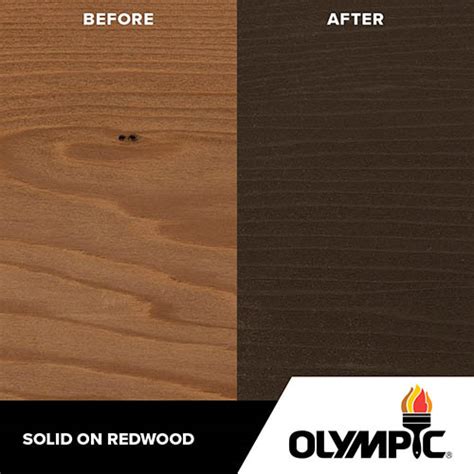 Exterior Wood Stain Colors - Oxford Brown - Olympic