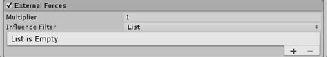External Forces 模块 - Unity 手册