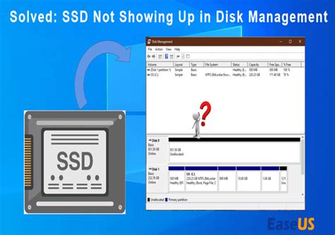 External ssd not detected.  The following article is about a newly installed solid state disk...