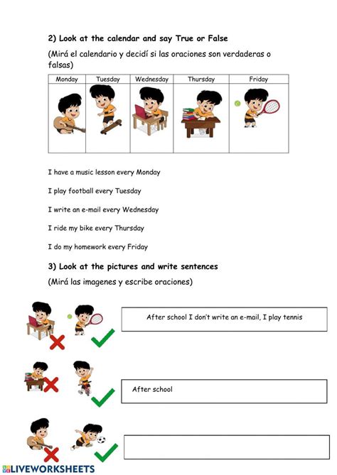 Extra 3rd Form worksheet