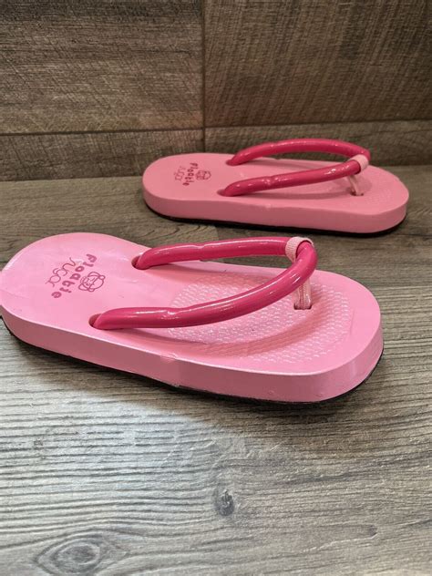 Extra Fine Sugar Floaties Flip Flops Kitten Heels Sandals Pink