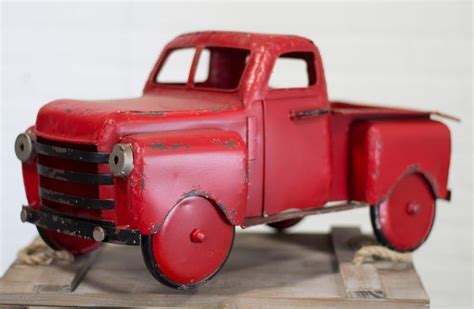Extra large red metal truck. 23.75"L Welcome Metal Rustic Red Truck Wall Decor, Welcome Hanging Sign Decoration for Home Outdoor Indoor. Metal. 4.4 out of 5 stars. 24. ... Vintage Red Truck Décor, 12.2" Large Farmhouse Metal Pickup Car Model with Openable Doors for Home, Garden, Table Decoration & Desktop Storage, Beautifully Packaged Car Model Gift for Easter ... 
