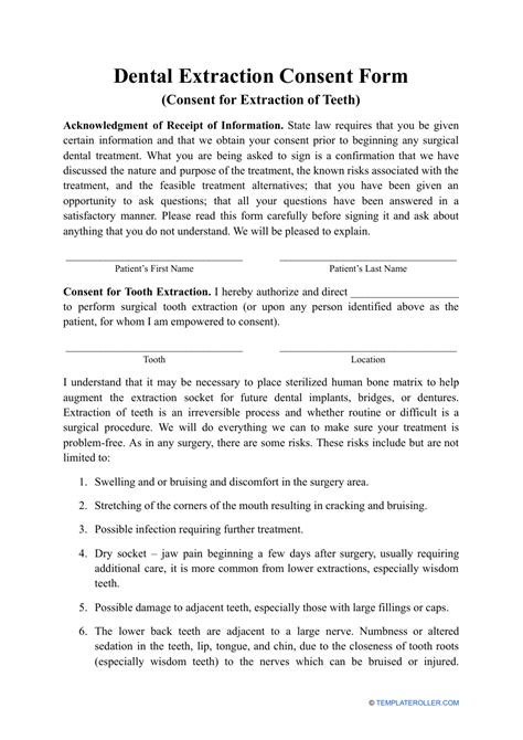 Extraction Consent