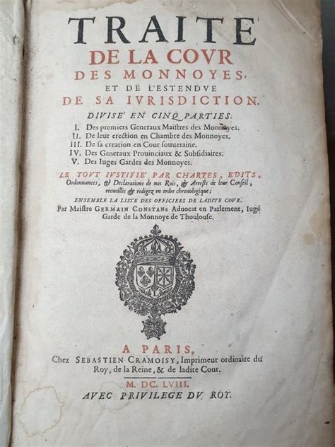 Extrait des registres de la cour des monnoyes. - Bibliographie pour servir à l'étude de l'histoire du canada français.