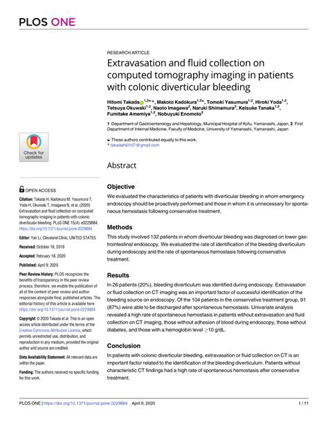 Extravasation and fluid collection on computed tomography