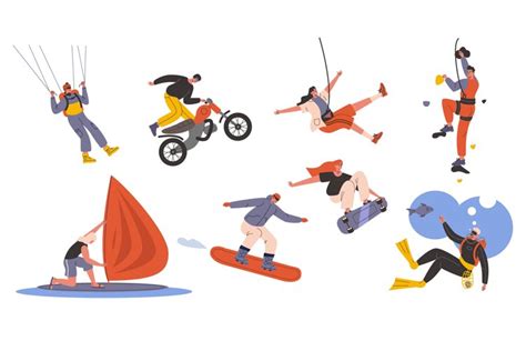 Extreme sports.  The two share the same main attraction, "adrenaline rus...