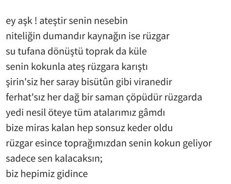 Ey Aşk! Ateştir Senin Nesebin.. 1000Kitap.