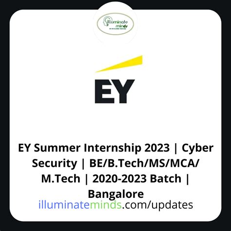 Ey Summer Internship 2023