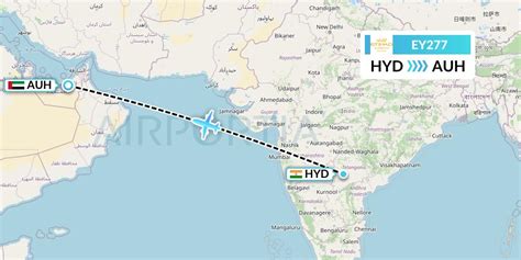 Etihad Airways flight EY 277 Hyderabad - Abu Dhabi (HYD-AUH), duration 4h 05m, departure 21:20, Hyderabad, arrival 23:55, Abu Dhabi Terminal A. Aviability. journey begins. Search. Schedule. Status. Airports. Destinations. Etihad Airways flight EY277. Hyderabad - Abu Dhabi (HYD-AUH)