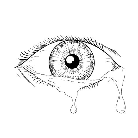 Eye Crying Drawing