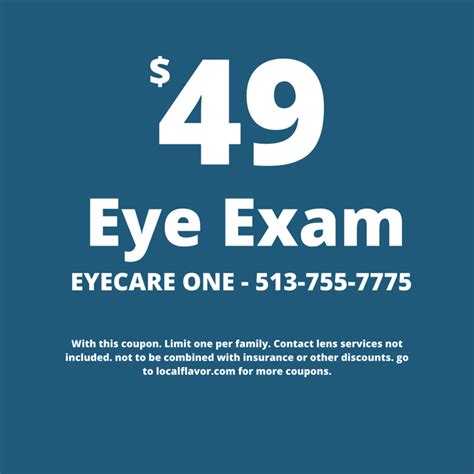 Please could you send me coupons for a reduction on eye exam and a 50% discount coupon for eye glasses and frames for myself…THANK YOU SO Much. Richard Werneburg says: April 21, 2017 at 6:37 pm. 