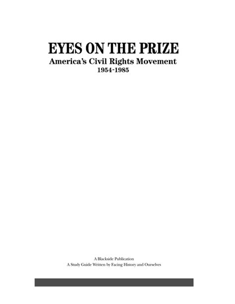 Eye on the prize study guide. - Wireless communications and networks solution manual.