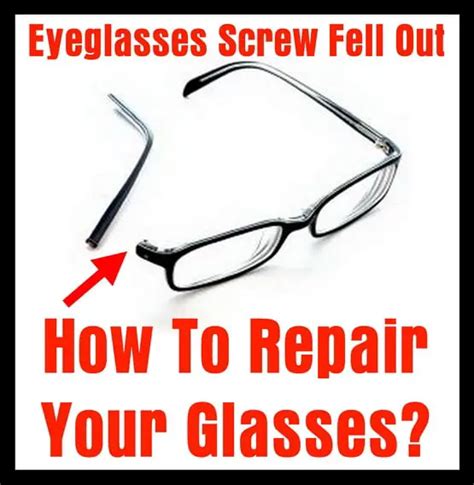 Eyeglasses Screw Fell Out – How To Repair Your …