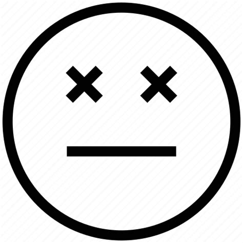 Eyeless Emoji Icon - Download in Colored Outline Style