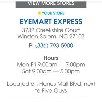 Eyemart Express Winston Salem 27103 - Same Day …