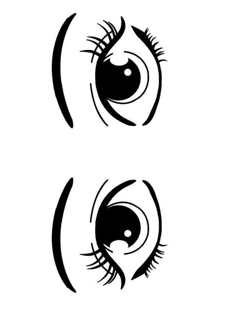 Eyes Coloring Page