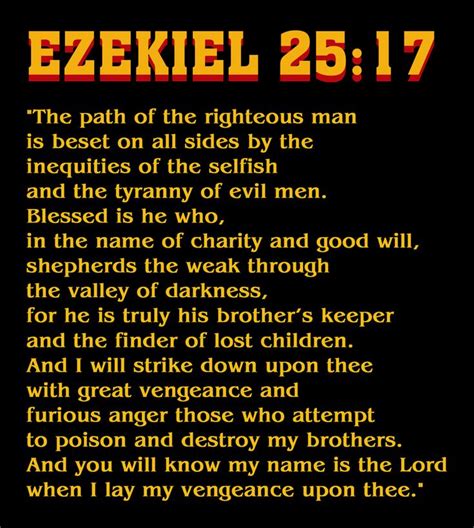 Ezekiel 25:17 - Everything2.com