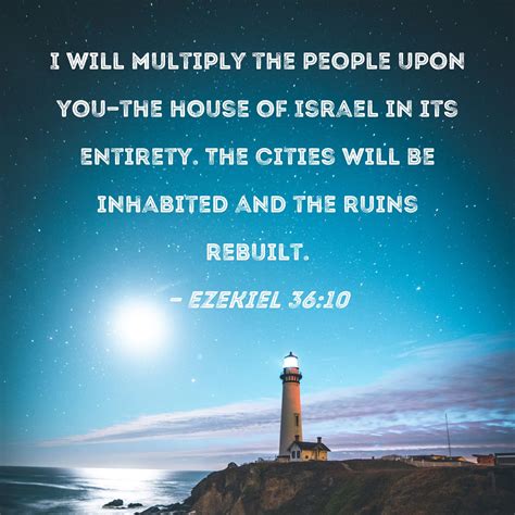 Ezekiel 36 KJ21;NIV - "Also, thou son of man, prophesy