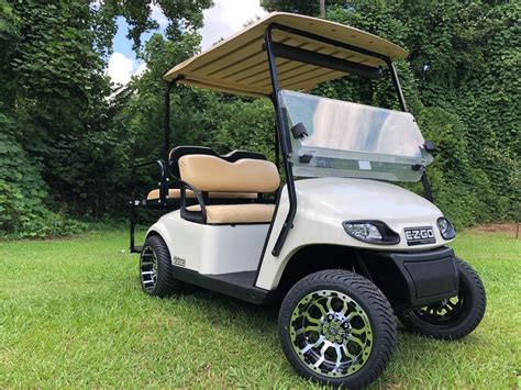 Ezgo golf cart for sale. We also have a large selection of harder to find older model golf cart parts. We have a service department that has been in the business of fixing golf carts for over 27 years. We can handle all of your golf cart needs. If you’re looking for any parts or accessories give us a call at 937-615-6174 or email us at sales@buckeyepros.com. 