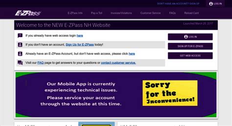 n Please call 1-877-643-9727 or visit the E-ZPass website at www.EZpassNH.com to make any change to an existing E-ZPass account. n Please refer to instruction insert for completing the E-ZPass Business ... - Credit card customers will never have to worry about low balances forgets to replenish his or her account and the account balance .... 