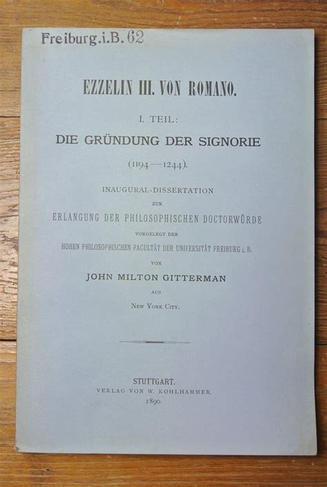 Ezzelin von romano: die gründung der signorie(1194 1244). - Undersøkelse av de registrerte arbeidsløse pr. 31.3.1978.