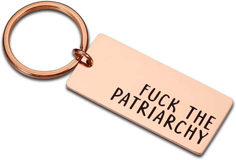 F**k The Patriarchy Keychain Gifts for Her Women Female Friends ...