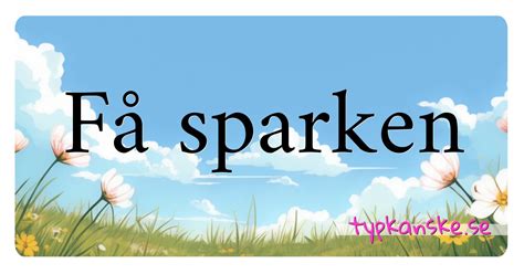 Få sparken - korsord
