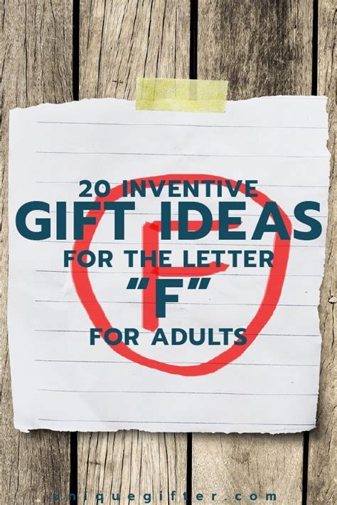 F Gift Ideas