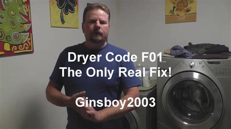 F01 code on dryer. When my Maytag 3000 dryer started showing the F01 error code, I was left puzzled and frustrated. As someone who relies heavily on my dryer to keep my laundry 