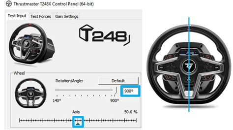 F1 2018 wheel damper.  For the Thrustmaster T248, the default settings don't do ...