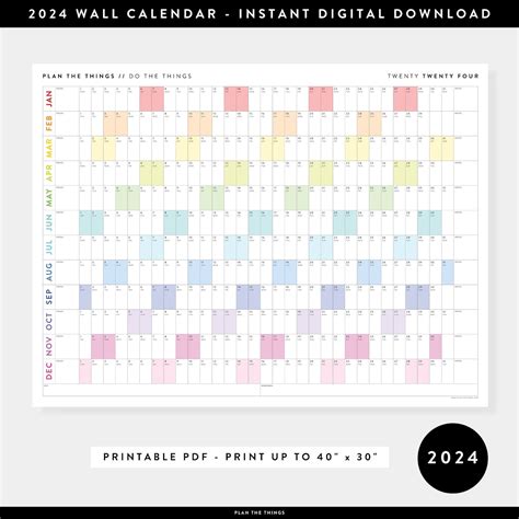 F1 2024 Wall Calendar - Etsy