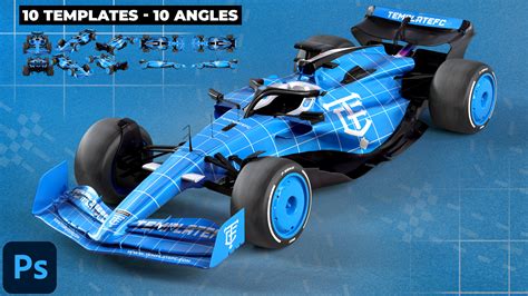 F1 photoshop template.  #freepik #psd Formula 1 car modelled in stunning detail to accuratel...