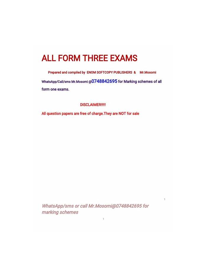 Exam F3 Pattern