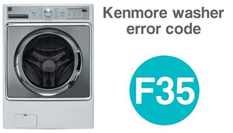 F35 code on kenmore washer. I have kenmore elite frontloading washer model no. 110-47789-701 and it shows an f35 and Ive used it to drain and spin 3 times and it still still shows f35. … read more Appliance Tech Dave 