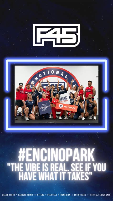 F45 encino park. F45 Training Encino Park, San Antonio, Texas. 610 likes · 4 talking about this · 722 were here. Functional, High-Intensity, Circuit training 45-minute Classes TEAM Training 