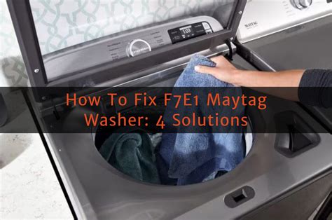 We performed an auto self-test and came up w/codes F7E1. Top load, 6 years. Just - Answered by a verified Appliance Technician. ... I have a Maytag Washer Centennial and the Fabric Softener Dispenser come off when it goes into the spin cycle, them washer is 2 maybe 3 years old .... 