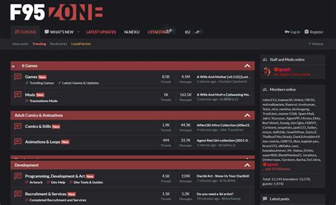 F95zone is an adult community where you can find tons of great adult games and comics, make new friends, participate in active discussions and more! Quick Navigation. Members. Forum Rules. Discord. Twitter. User Menu. login. Forum statistics. Threads 185,145 Messages 12,267,014 Members