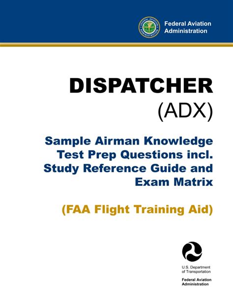 FAA Airman Knowledge Testing Matrix Federal Aviation …