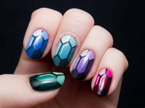 Faceted Crystals Nail Art - Etsy - muktibox.com