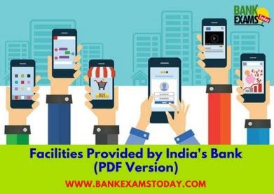 Facilities available in Indian Bank - Digital Banking Units - muktibox.com