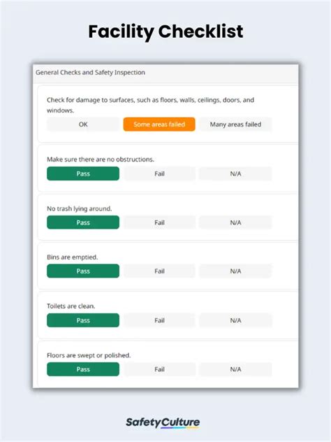 Facility Checklist Templates | Free PDF | SafetyCulture - coolestguyplanet.net