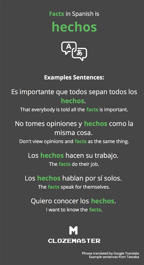 FACT - Translation in Spanish - bab.la