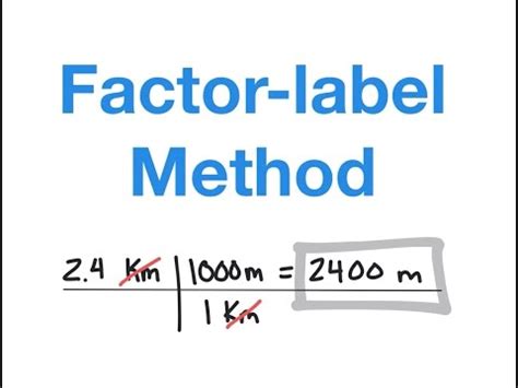 Factor-Label Method in Chemistry: Unit Conversions - wintechmobiles.com