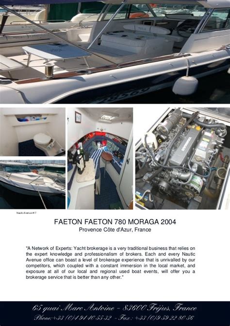 FAETON FAETON 780 MORAGA, 2004, 58.000 € For Sale Brochure.