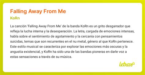 FALLING AWAY FROM ME (EN ESPAÑOL) - Korn - LETRAS.COM